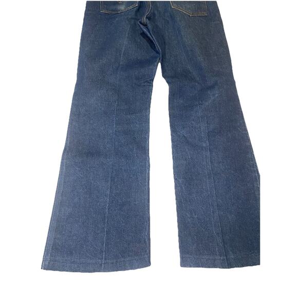 Vintage Levi’s 517 Orange Tab Boot Cut Denim Jeans USA Size 35/30 Hemmed - Picture 5 of 8